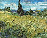 Wheat Field 1889 by Vincent van Gogh
